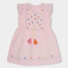 Girls' 100% Cotton Frock, Light Pink, small image number null