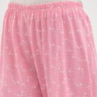 Women's Soft Pink Star Printed Full-Length Pyjama, Light Pink, small image number null