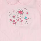 Infants Light Pink Cotton Upper and Bottom Set, Light Pink, small