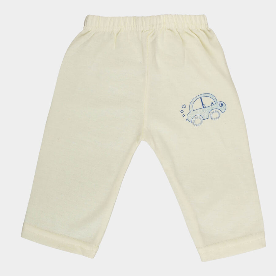 Infants Cotton Solid Pyjama, Yellow, large image number null
