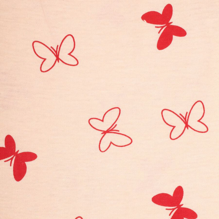 Girls' Pyjama, Peach, large image number null