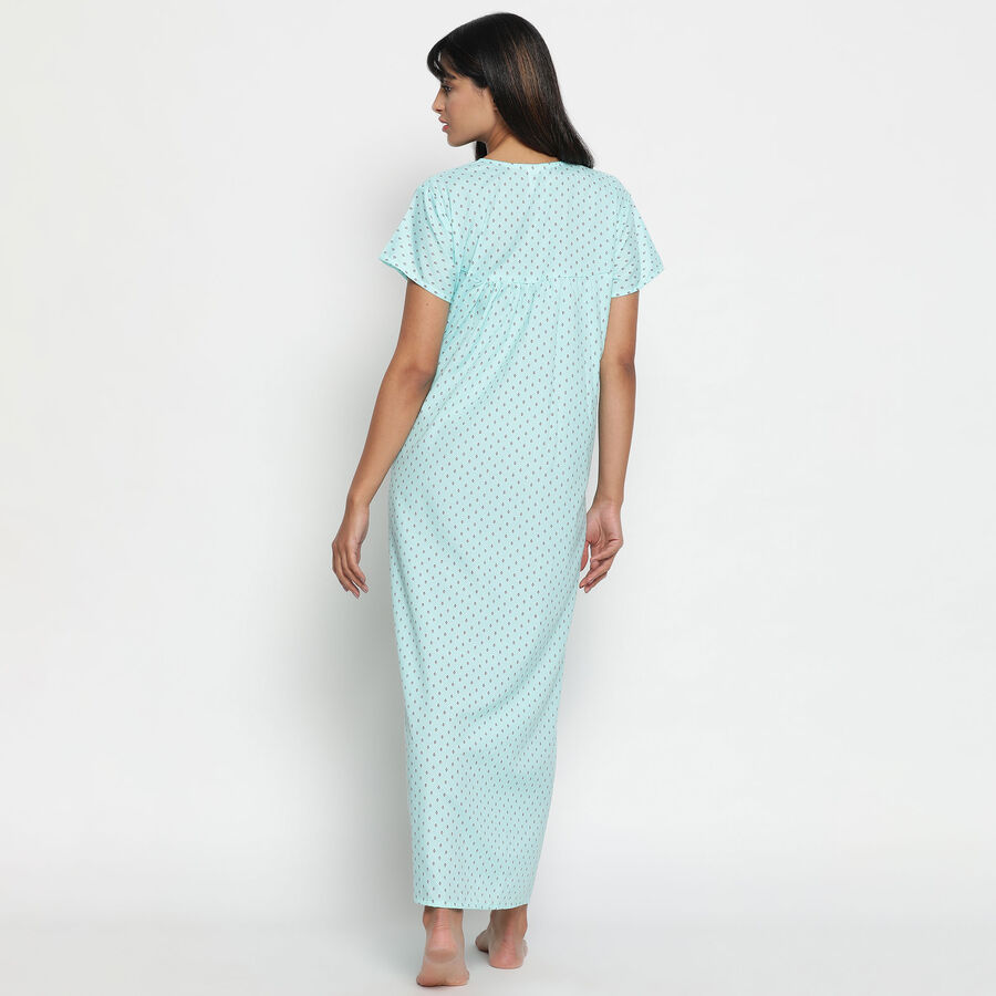 All Over Print Nighty, हल्का नीला, large image number null