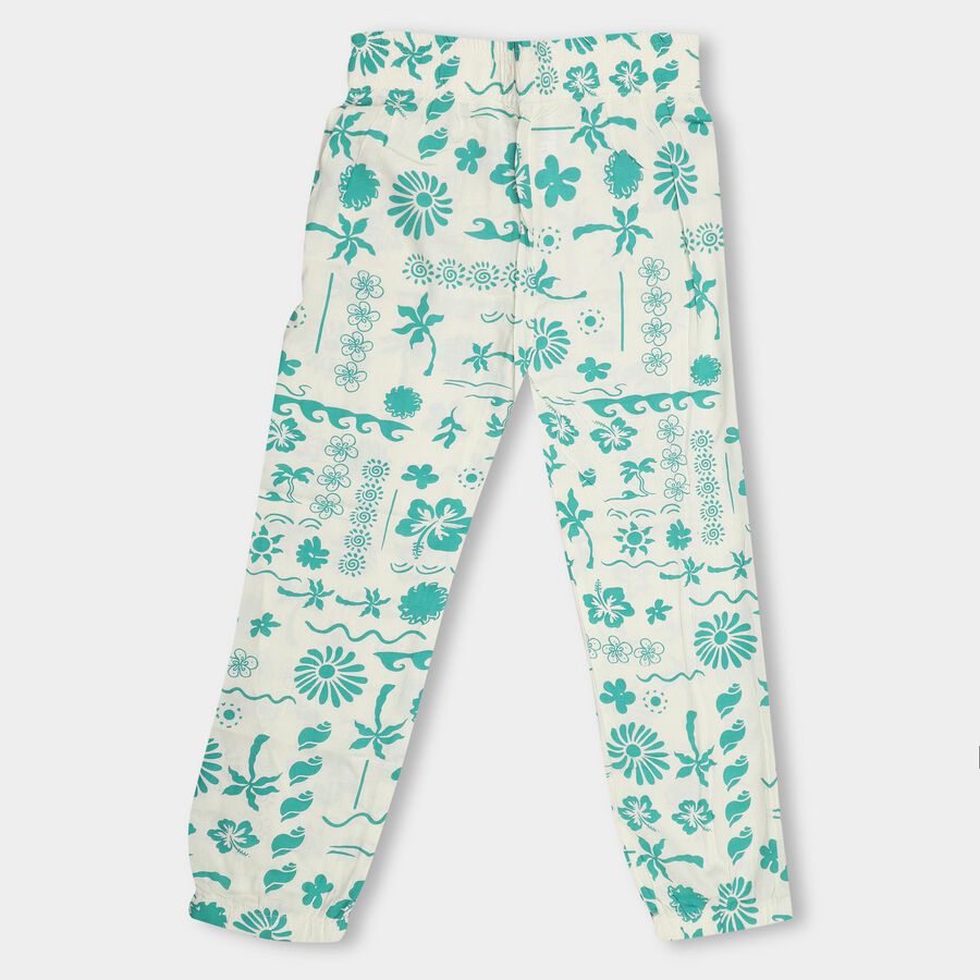 Girls' Pull Ups Trouser, Light Green, large image number null