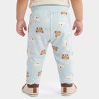 Infants' Light Blue Straight Fit Teddy Printed Pyjama, Light Blue, small