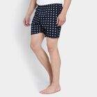Men's 100% Cotton Boxers , Navy Blue, small