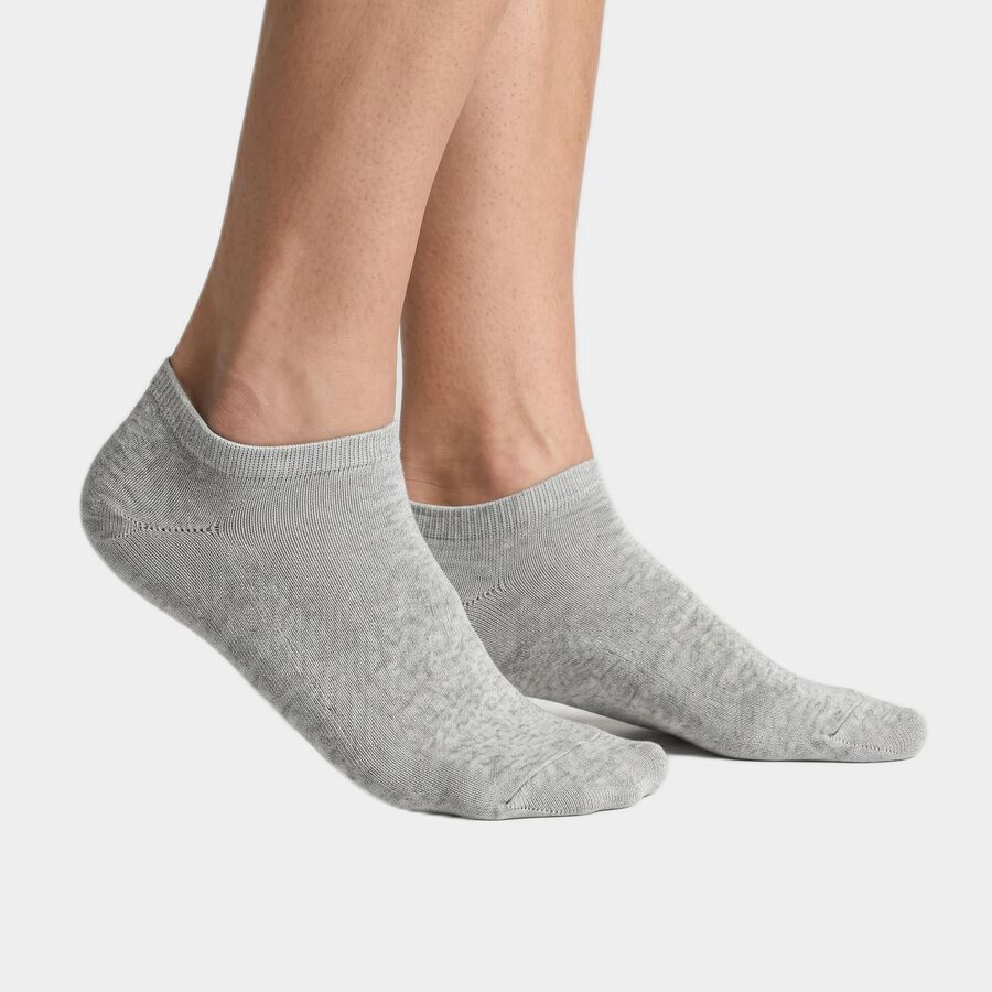 Men's Ankle Length Pack of 3 Socks ( Grey, Charcoal, Black ), चारकोल, large