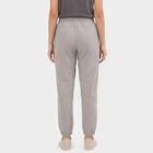 Women's Grey Jogger Fit Solid Track Pants, हल्का ग्रे, small