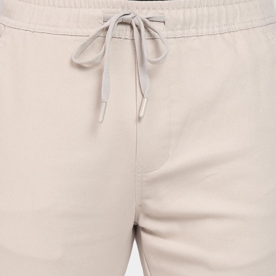 Men's Slim Fit Casual Trousers, सिल्वर, large image number null