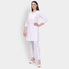 Ladies' Kurta, ऑफ व्हाइट, small