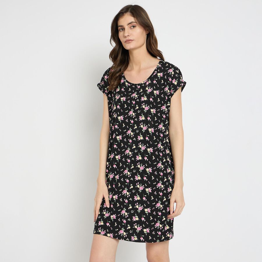 Ladies' Nighty , Black, large image number null