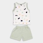 Infant Boy's Cotton Baba Suit, Light Green, small image number null