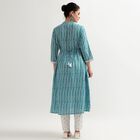 Ladies' Kurta Pyjama Set, Mid Blue, small image number null