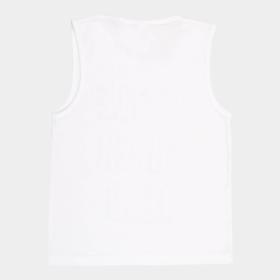 कॉटन टी-शर्ट, सफ़ेद, large image number null