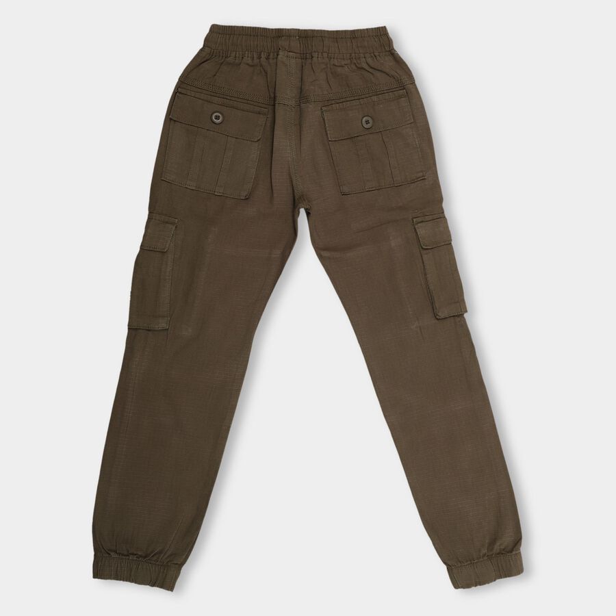 Boys' 100% Cotton Trousers , ओलिव, large image number null