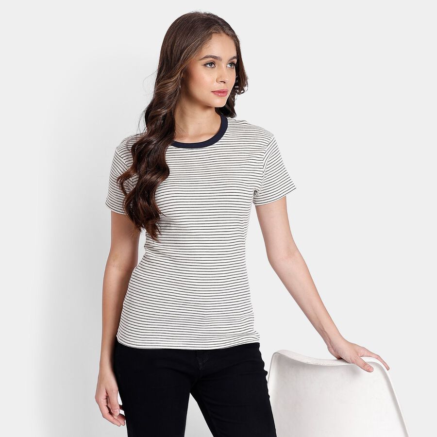 Ladies' Top, ऑफ व्हाइट, large image number null