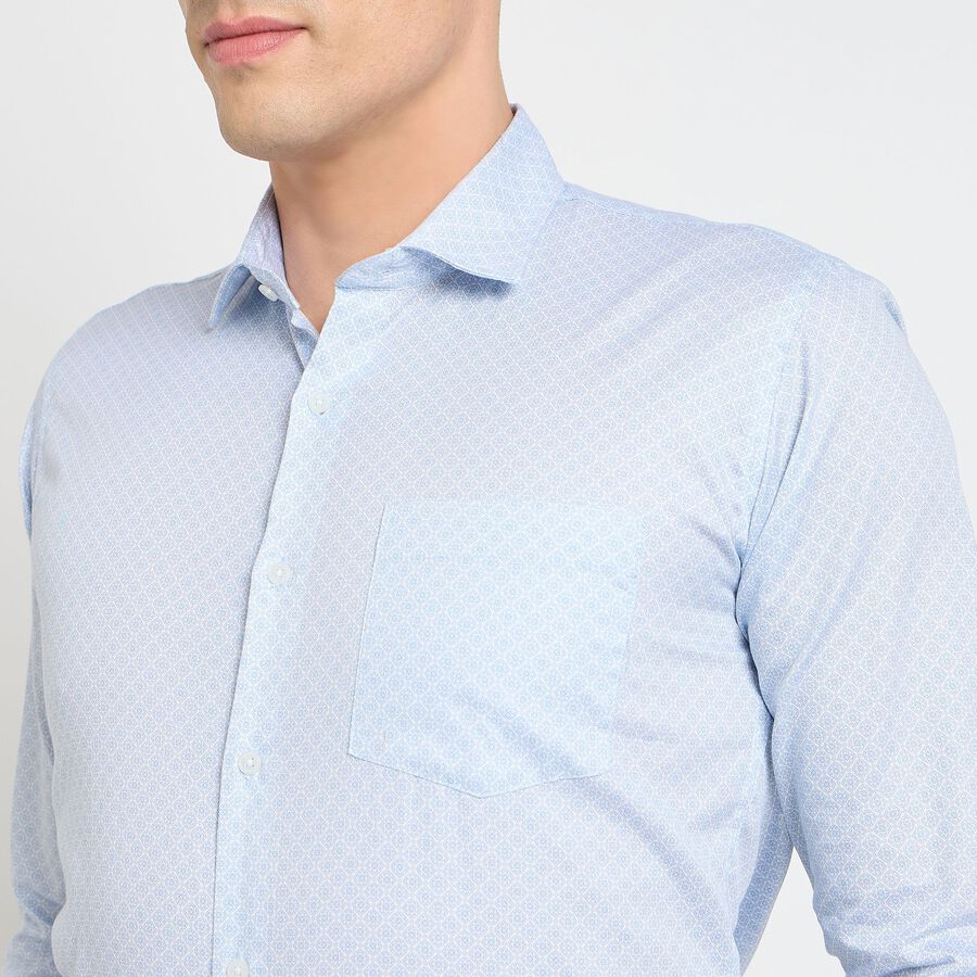 Men's Cotton Formal Shirt, हल्का नीला, large image number null