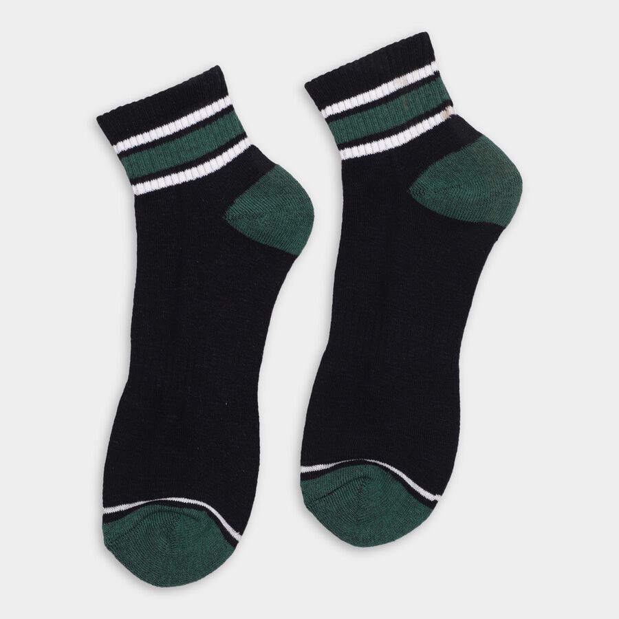 Men's Socks (Pack of 3), नेवी ब्लू, large