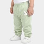 Infants' Mint Green Jogger Fit Bunny Print Cotton Pyjama, हल्का हरा, small