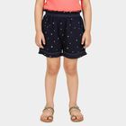 Girls' Navy Blue Regular Fit Star Printed Ruffled Bloomers, नेवी ब्लू, small