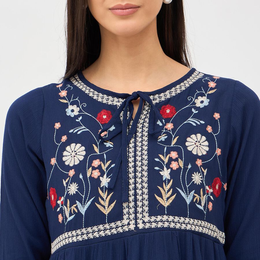 Ladies' Empire Dress, Navy Blue, large image number null