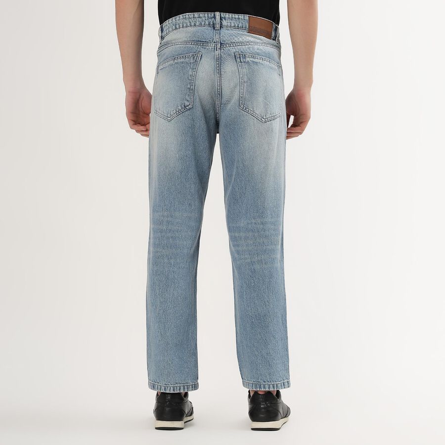 Men's Classic Blue Straight Fit Jeans, Light Blue, large