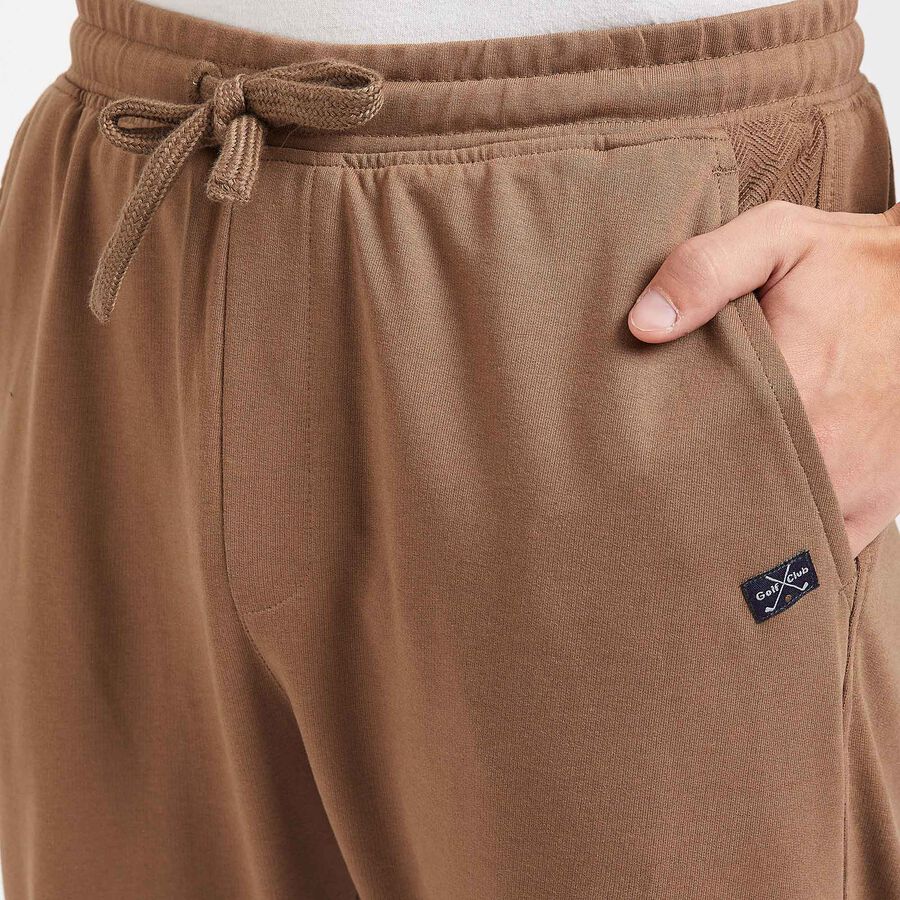 Cut & Sew Track Pants, Brown, large image number null
