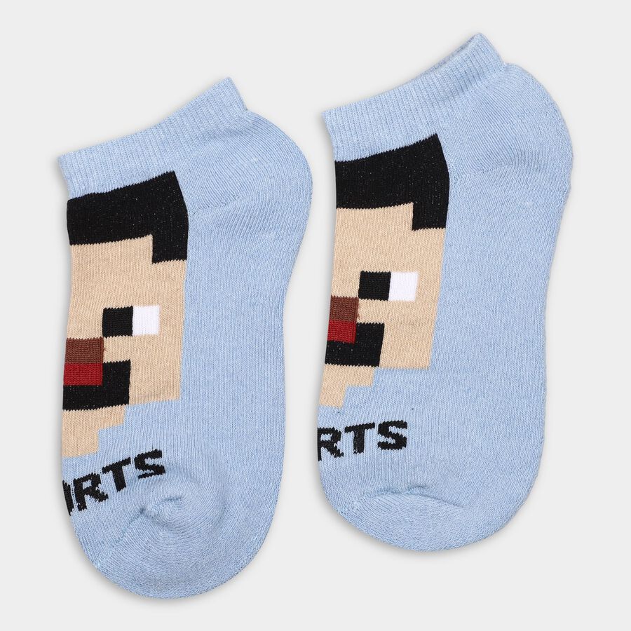 Boys' Socks (Pack of 2), Light Blue, large image number null