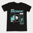 Boys' Half Sleeves T-Shirt, Black, small image number null