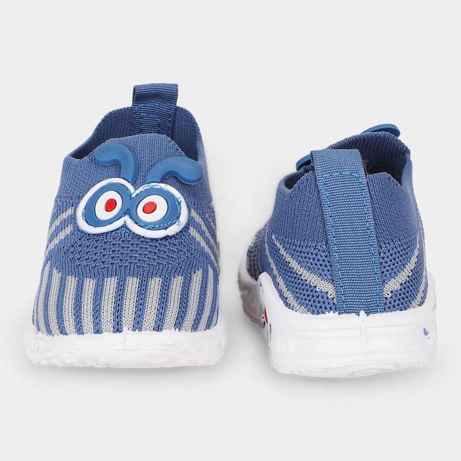 Boys' Blue Slip-On Casual Shoes, Blue, large