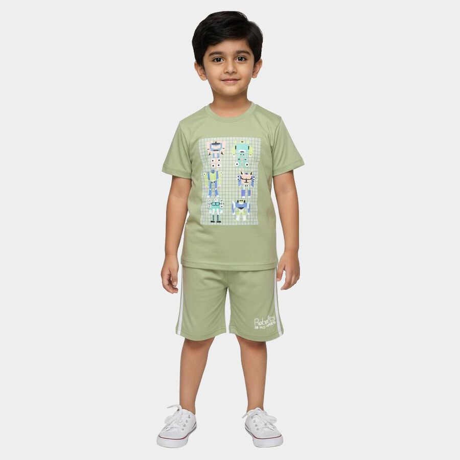 Boys' Knit Baba Suit, Light Green, large