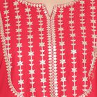 Printed 3/4Th Sleeves Kurta, Red, small image number null