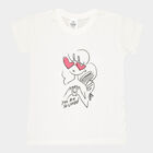 Girls Short Sleeve T-Shirt, Off White, small image number null