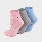 Women's Assorted Regular Fit Printed Pack of 3 Socks, चुनिंदा, small