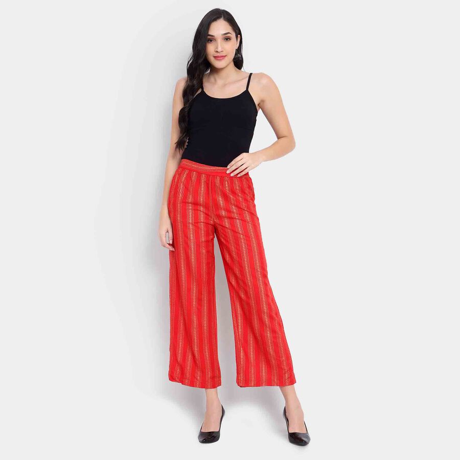 Printed Palazzo, Red, large image number null