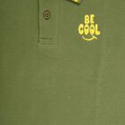 Boys' Half Sleeves T-Shirt, ओलिव, small image number null