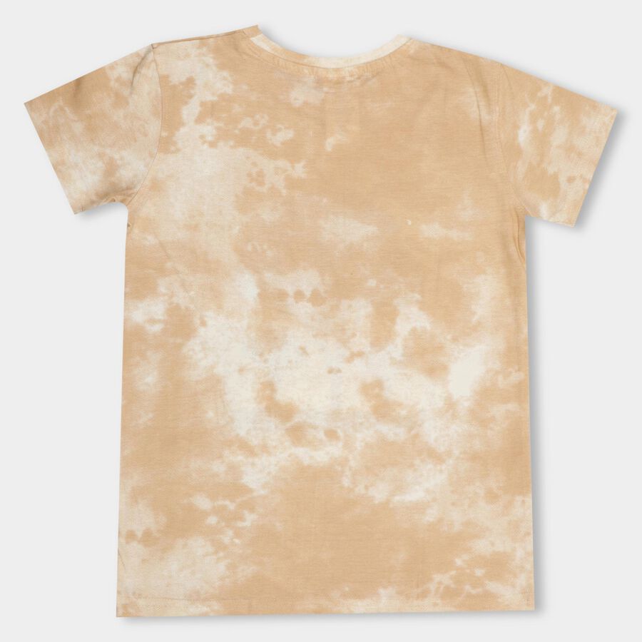 Boys' 100% Cotton Half Sleeves T-Shirt , Brown, large image number null