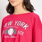 Ladies' 100% Cotton Crop  Top, गुलाबी, small image number null