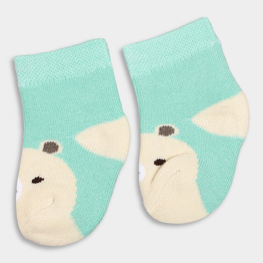 Infant's Socks (Pack of 2), Light Green, large