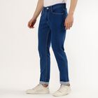 Men's Slim Fit Jeans, हल्का नीला, small
