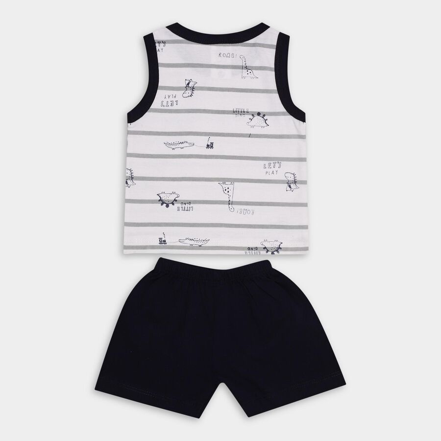 Infants' 100% Cotton Baba Suit , Navy Blue, large image number null