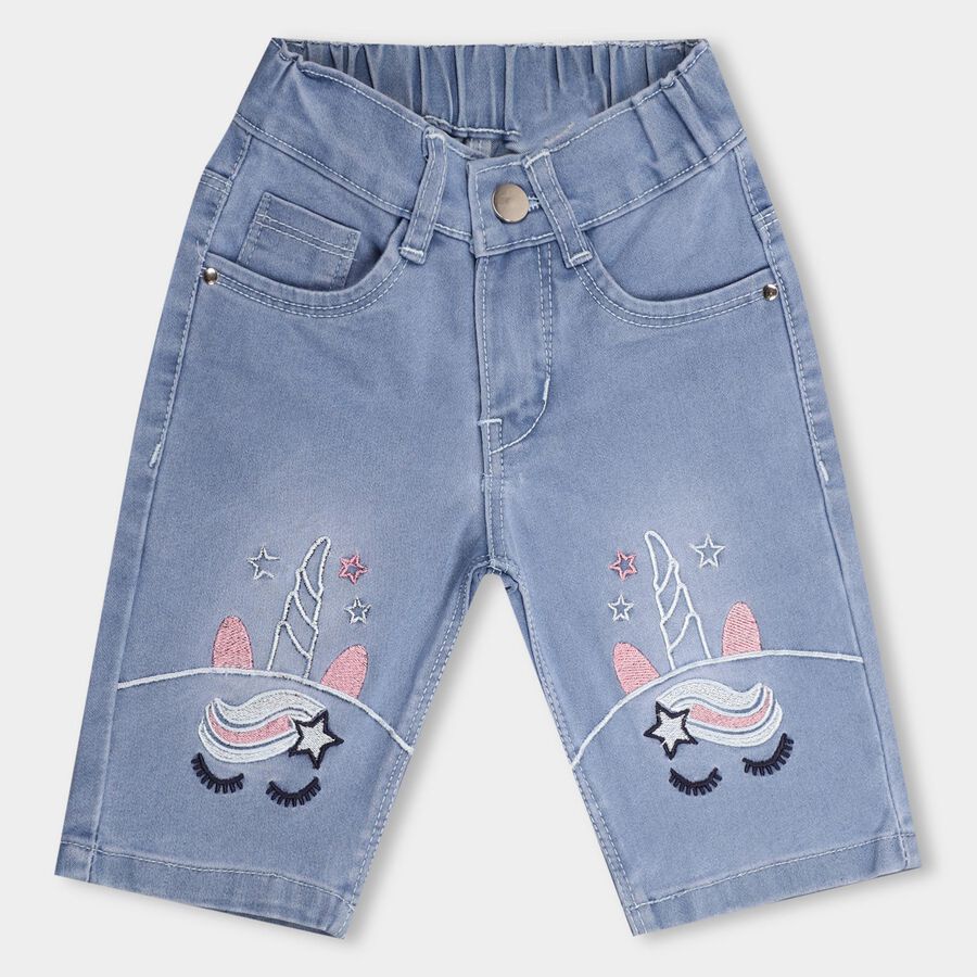 Girls' Capri , Light Blue, large