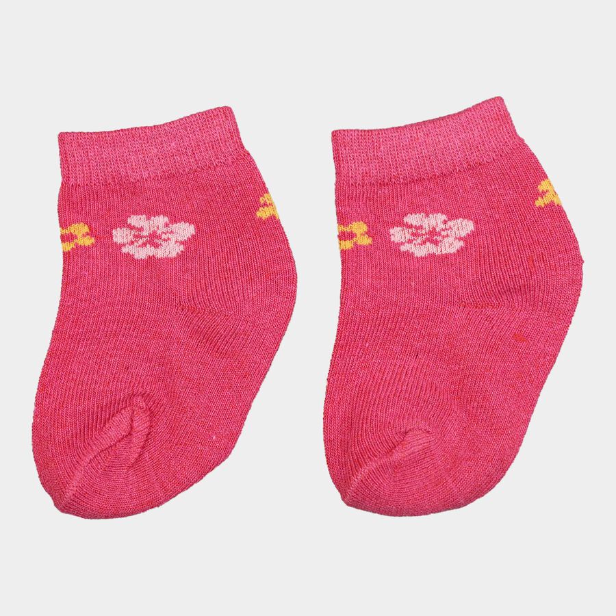 Infants Cotton Solid Socks, White, large image number null