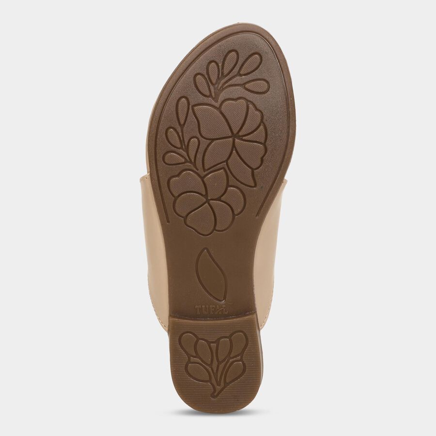 Ladies' Slip On Sandal, Beige, large image number null