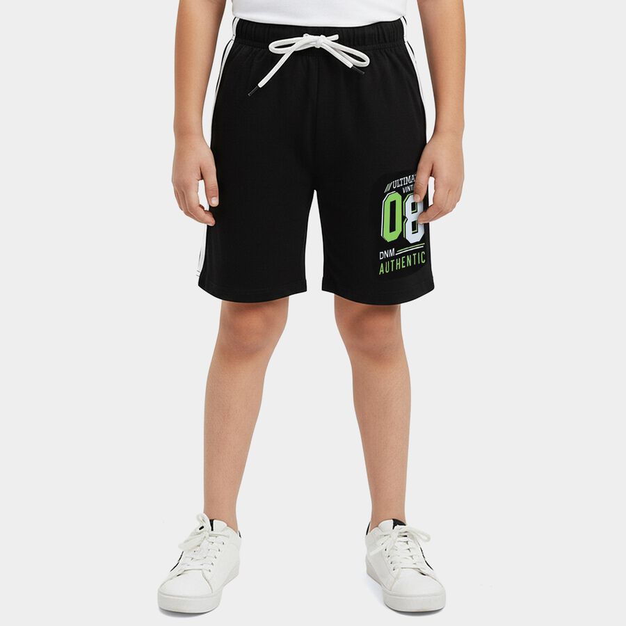 Boys' Bermuda, काला, large