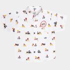 Infants Cotton Printed Shirt, White, small image number null