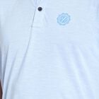 Solid Henley T-Shirt, Light Blue, small image number null