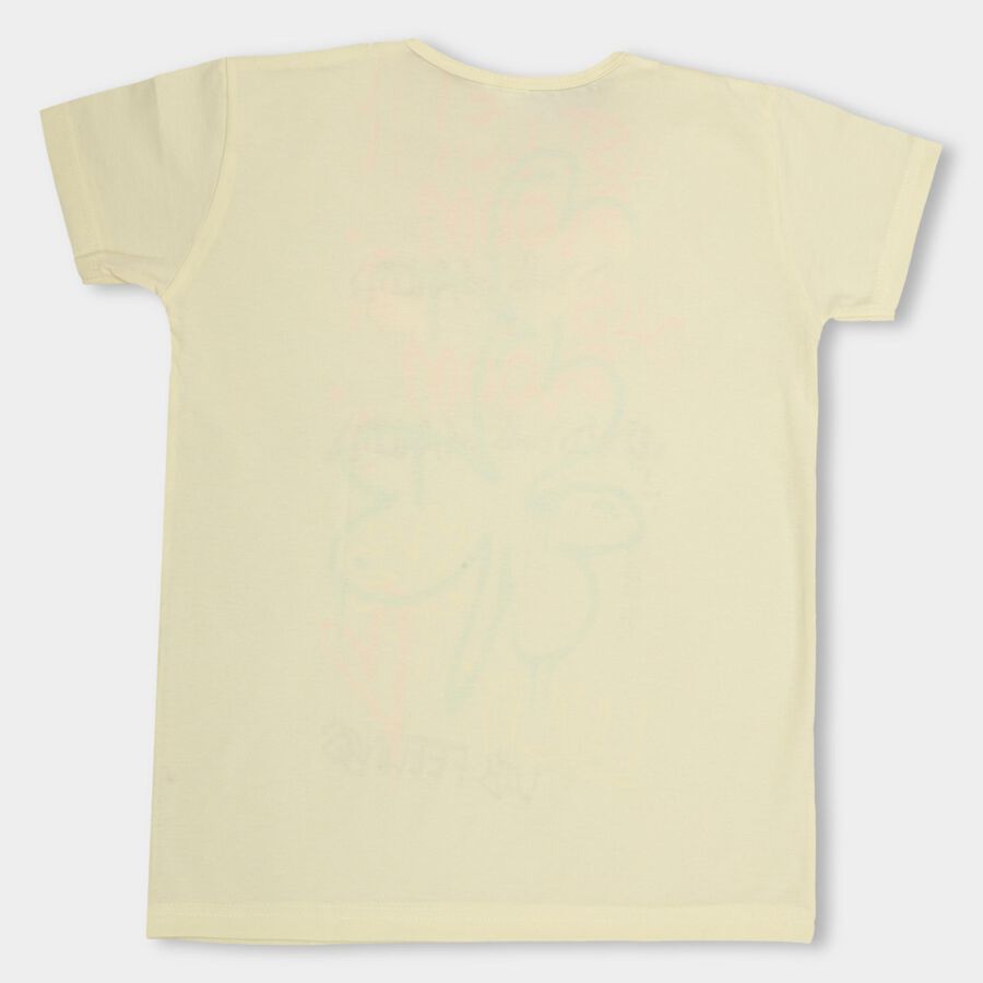 Girls' T-Shirt, पीला, large image number null