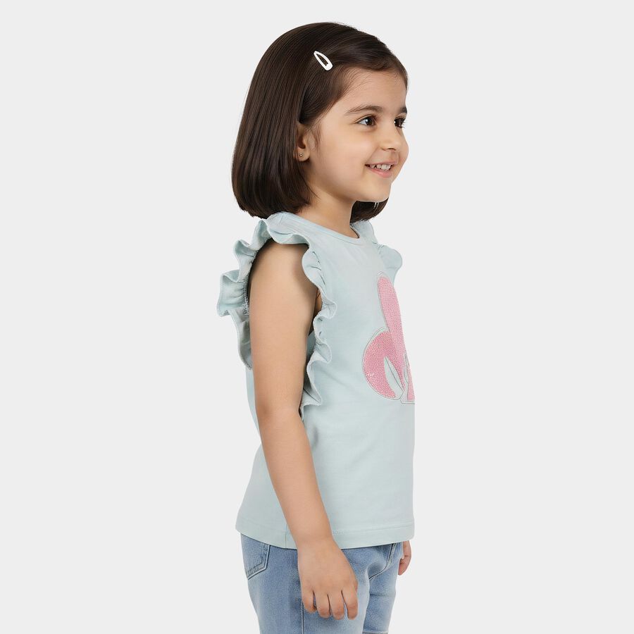 Girls' T-Shirt, Light Blue, large
