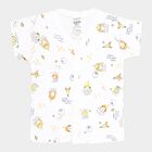 Infants Cotton Printed T-Shirt, White, small image number null