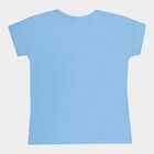 Girls Cotton T-Shirt, Mid Blue, small image number null